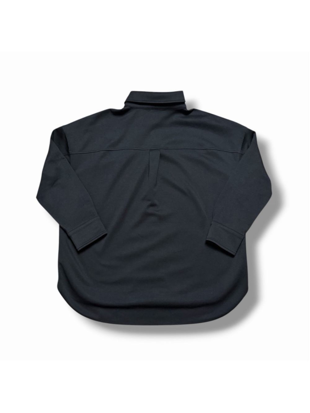 Athleta Allure Shirt Shacket Jacket Black Button Up Large EUC City Chic Boxy - Picture 5 of 10